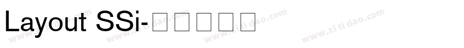 Layout SSi字体转换